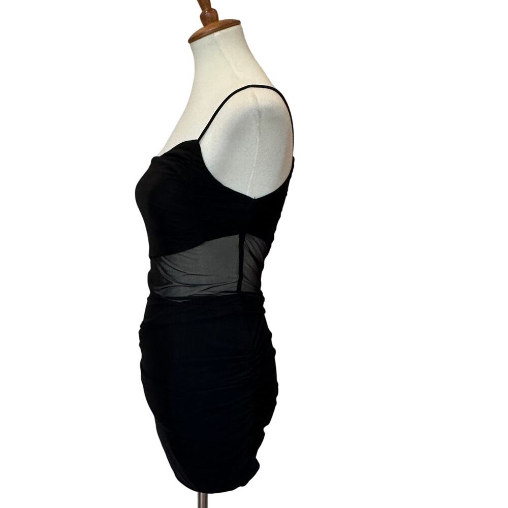 Revolve Superdown One Shoulder Mesh Mini Dress Bl… - image 7